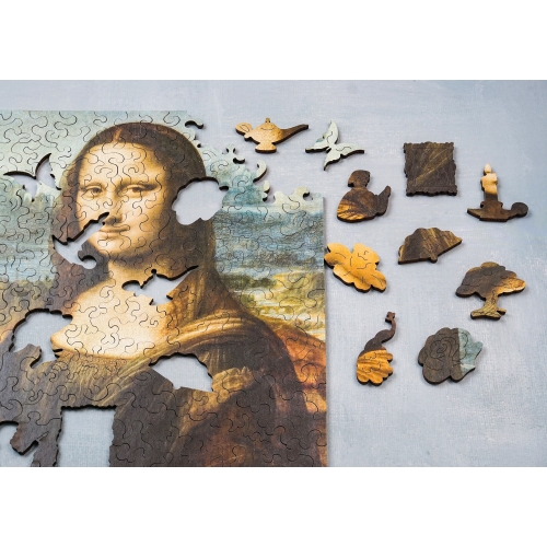 Drewniane puzzle A4 Leonardo da Vinci "Mona Lisa" 160 el.